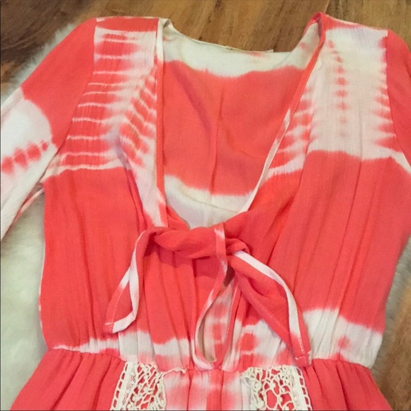 Illa Illa coral tie dye romper size small - Picture 2 of 4
